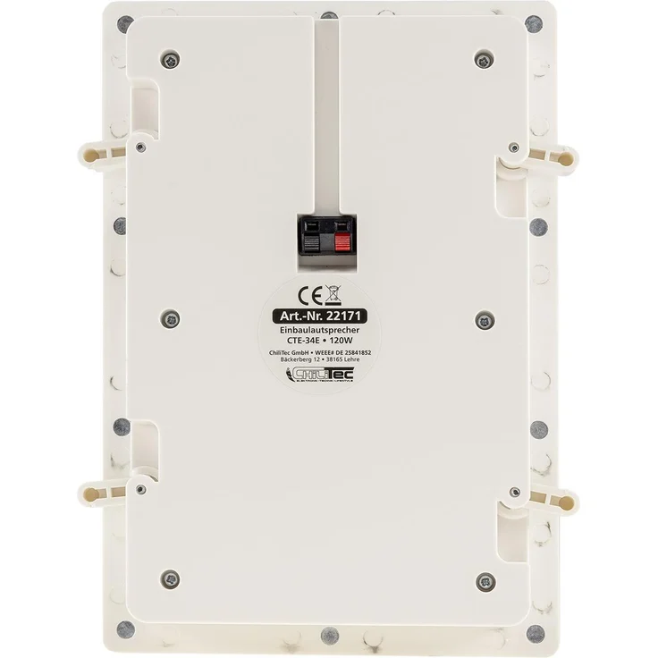 Einbaulautsprecher CHILITEC CTE-34E, 120 W, eckig, weiß – Bild 5