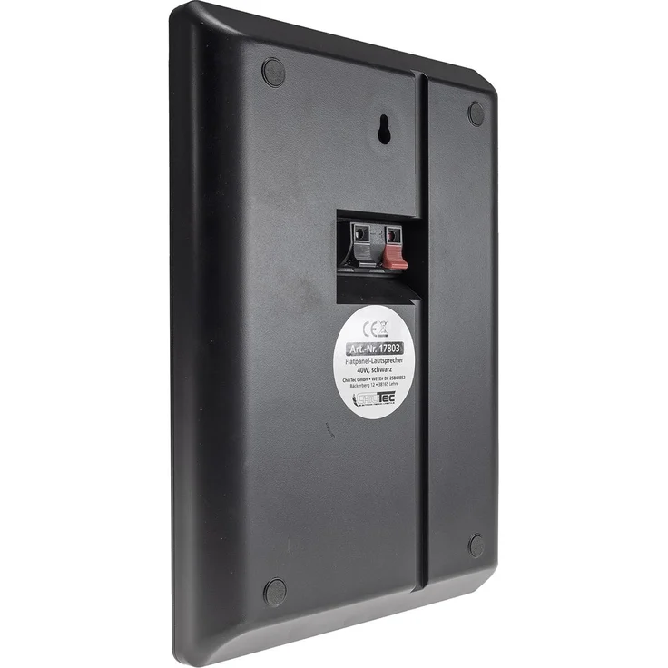Flach-Lautsprecher CHILITEC 17803, 40 W, schwarz, 2 Stück – Bild 2