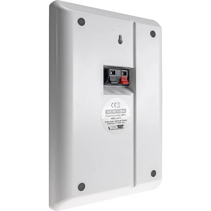 Flach-Lautsprecher CHILITEC 17804, 40 W, weiß, 2 Stück – Bild 3