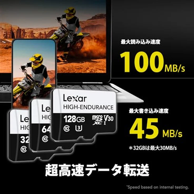Lexar High-Endurance microSDXC 128GB UHS-I, Speicherkarte U3 für 4K Überwachung, wasserdicht und stoßfest – Bild 6
