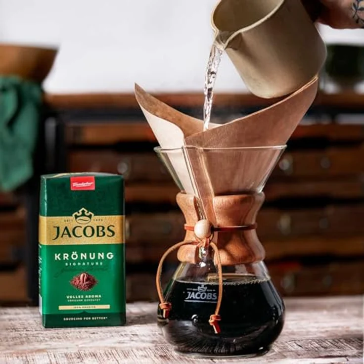 Jacobs Filterkaffee Krönung Klassisch Volles Aroma, 100 Prozent Arabica, Intensität 5/10, 500g – Bild 4