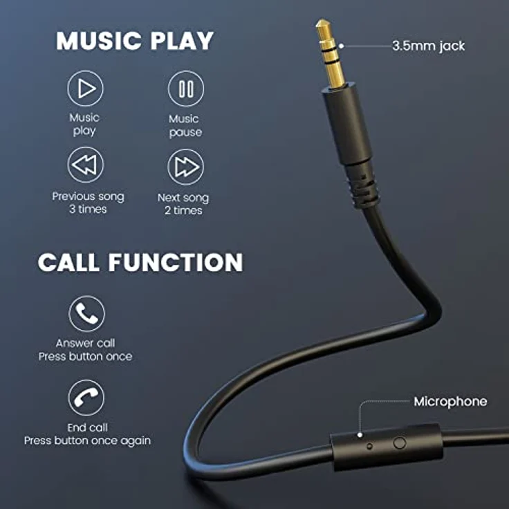 OneOdio Studio HiFi Over Ear Headset kabelgebunden Stereo Schw Kopfhörer – Bild 5