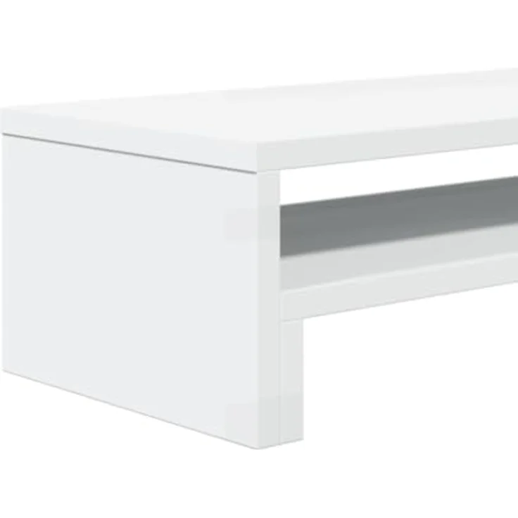 vidaXL Monitorständer Weiß, Holzwerkstoff, 54x22x15 cm, mit reichlich Stauraum, max. belastbar bis 25 kg – Bild 9
