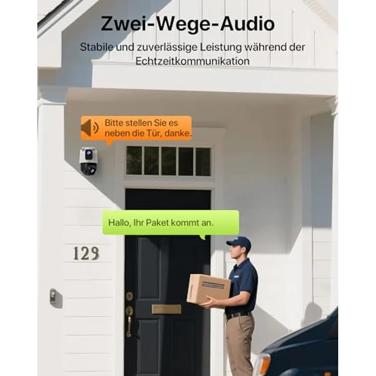 Tenda RH9-WCA Wi-Fi 4MP Schwenk/Neige-Dualobjektiv-Überwachungskamera mit Nachtsicht und IP65 Schutz für den Außenbereich – Bild 9
