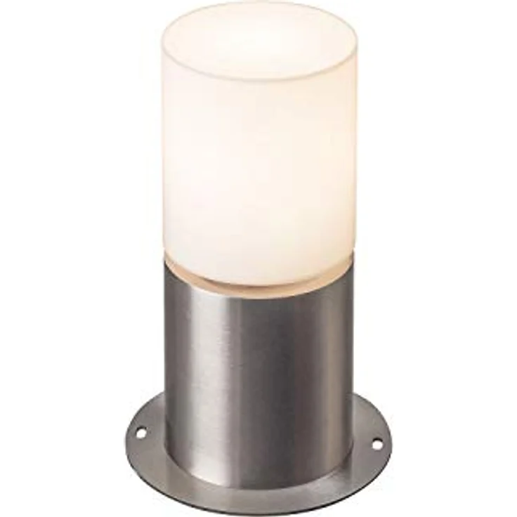 SLV Stehleuchte ROX ACRYL 30 Pole / Außen-Beleuchtung für Wege, Wände, Eingänge, LED Outdoor Garten-Lampe / E27 IP44 20.0W edelstahl, 1001488, silber, 30cm – Bild 1