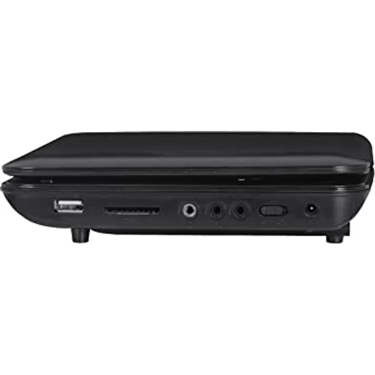 Trevi PDX1409, Tragbarer DVD-Player mit 9 Zoll LCD-Display, Schwarz, USB/SD-Eingang, integrierte Lautsprecher, Fernbedienung – Bild 3
