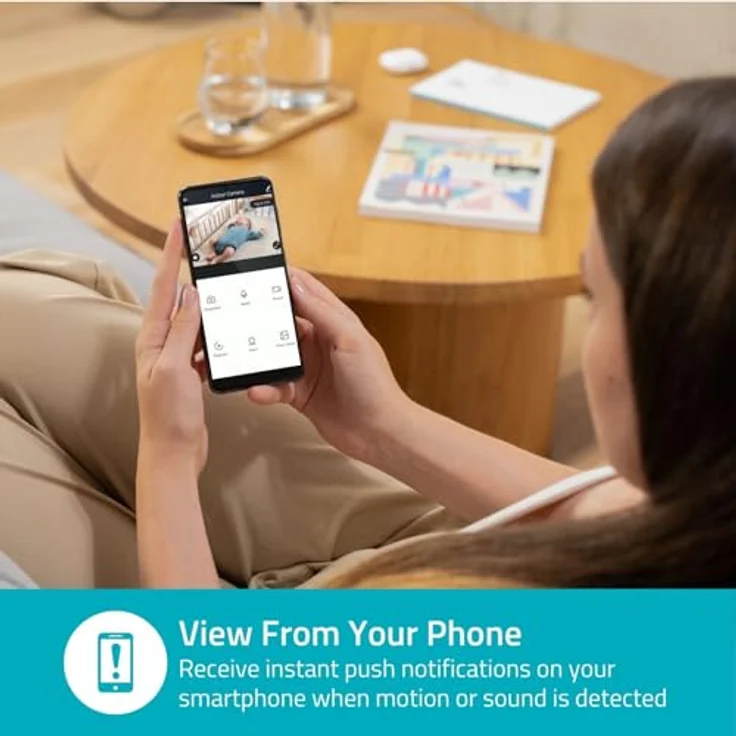 Nedis SmartLife Innenkamera, 3MP Full HD 1296p, Wi-Fi, Nachtsicht bis 10m, Bewegungserkennung, Weiß – Bild 5