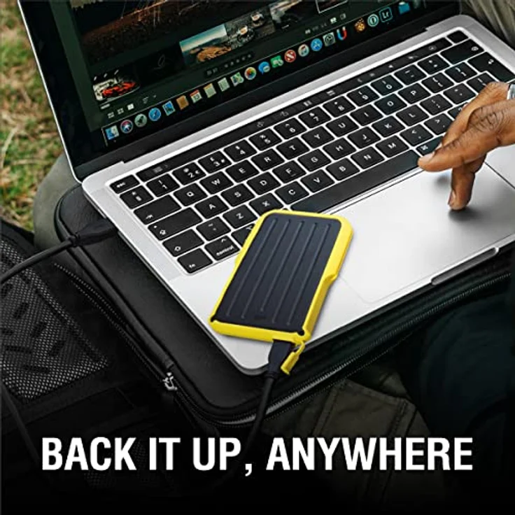 Silicon Power Armor A66, Externe Festplatte 4 TB, tragbar, schwarz-gelb, stoßfest und wasserfest, USB 3.2 Gen 1 – Bild 2