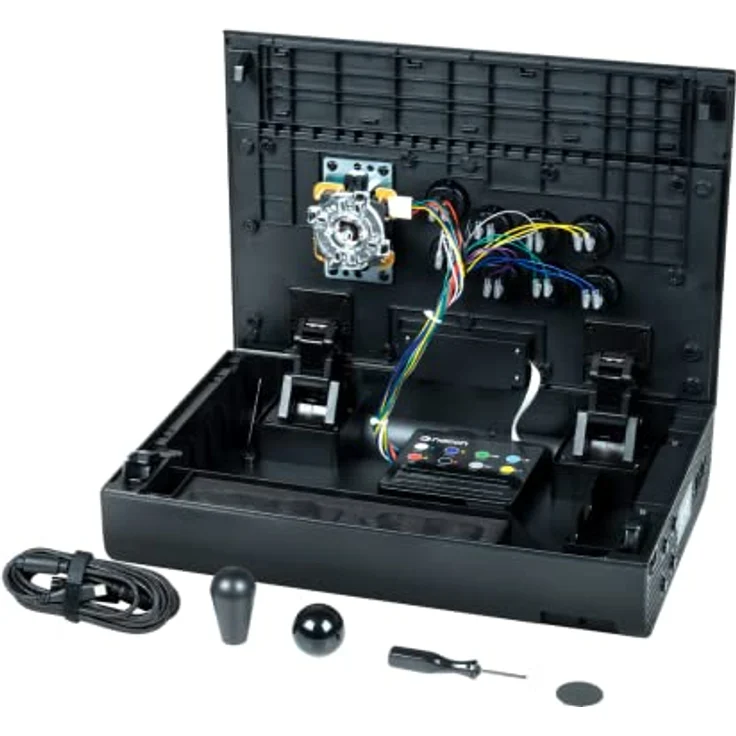 Nacon Gaming Daija Arcade Stick, professioneller Gaming Controller für Xbox und PC, Schwarz, anpassbar mit strukturierter Handballenauflage und Tastenverriegelung – Bild 4