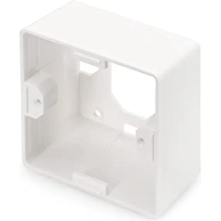 Digitus DN-93803 Aufputzrahmen Weiß (RAL 9003) für Keystone Leerdosen, ideal zur Erweiterung von Datenanschlussdosen