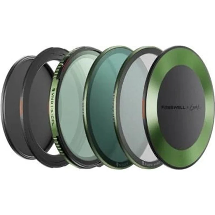 Freewell Variable Density ND/CPL Filter Kit Brandon Li, 77mm, 1-10 Stops Lichtreduktion, 18-schichtige Beschichtung, modulare Magnetfilter