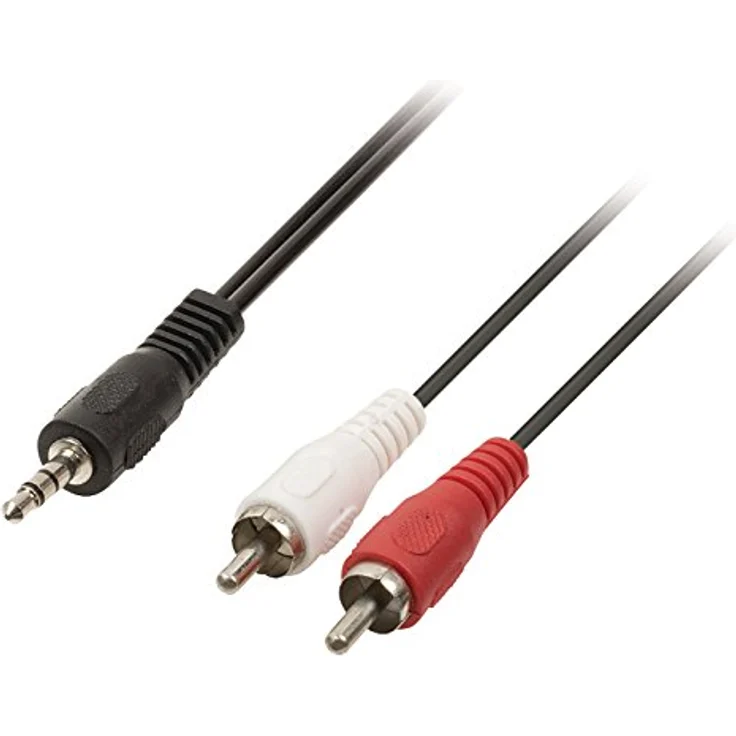 Valueline VLAP22200B50 - Stereo-Audiokabel - 3,5 mm Klinkenstecker auf 2x Cinch Stecker - 5m – Bild 3