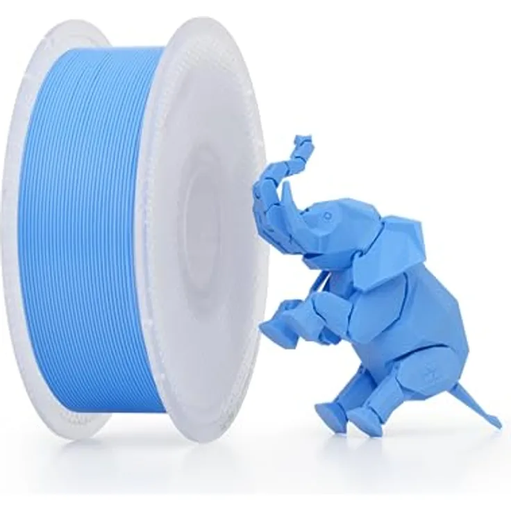 Bambu Lab Filament PLA Basic Cyan, 1kg 3D-Druckmaterial, 1.75 mm, RFID-gesteuert, blau