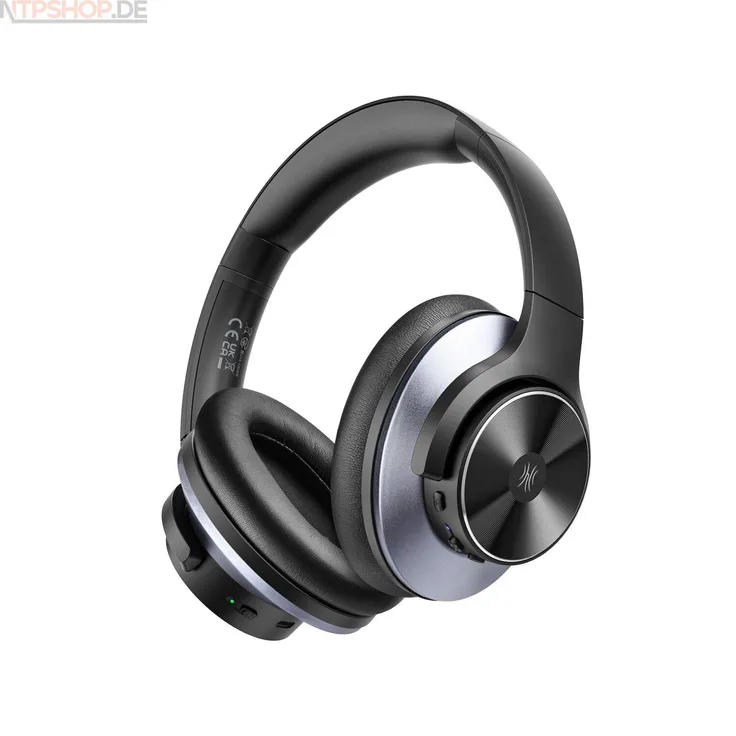 OneOdio A10 Over Ear-Kopfhörer, mit Bluetooth und Noise-Cancelling, 3,5 Millimeter Klinkenanschluss, Schwarz