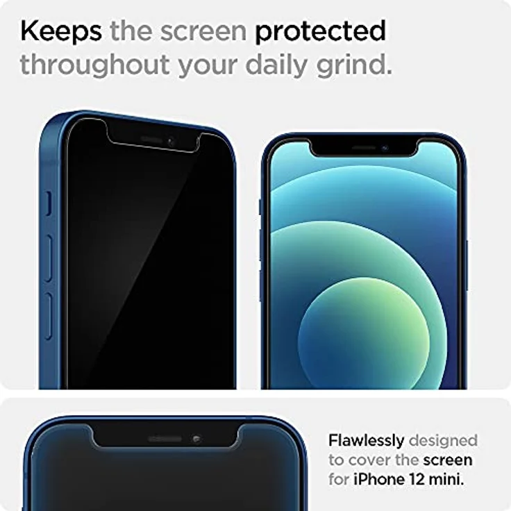 Spigen AGL01811 Glas.tr EZ FIT iPhone 12 MINI 2PK – Bild 4
