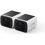 eufy Security überwachungskamera aussen S220 Solo 2-Pack, 2K Auflösung, überwachungskamera aussen solar, Nonstop Power mit Solar, 2,4 GHz WLAN, ohne ABO, ohne monatliche Kosten