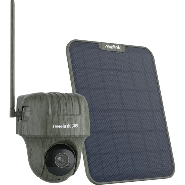 Reolink Wildkamera Go Ranger PT 4K 8MP (Außenbereich, 1-tlg., 4G, Tiererkennung, No-Glow, Bewegungsmelder, 355°/90° Schwenk, 2-Weg-Audio)