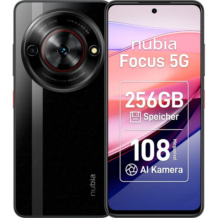 Nubia Focus 5G Smartphone (16,76 cm/6,6 Zoll, 256 GB Speicherplatz, 108 MP Kamera) – Bild 1
