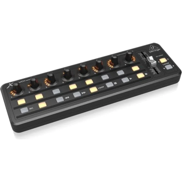 Behringer X-Touch Mini, MIDI Controller mit 8 Drehreglern, 16 beleuchteten Tasten und 60 mm Schieberegler, Schwarz – Bild 2