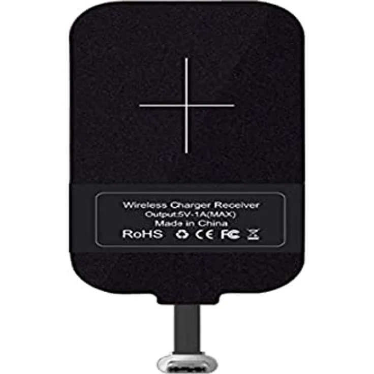 Nillkin USB-C Universal QI-Ladeempfänger Wireless Receiver für Type-C Geräte. Drahtlose Aufladung Empfänger für USB-C Ladeanschluss, Qi Empfänger, Schwarz, 8,5x4,5x0,1cm, MTCL-28903