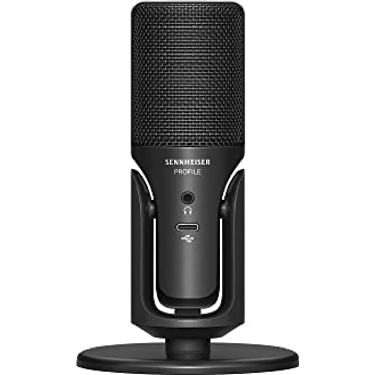 Sennheiser Profile USB Mikrofon mit Tischstativ - Plug & Play-Design, Perfekt für Podcasts und Streaming, Nierenkondensatorkapsel, 1,2m USB-C Kabel - Schwarz (700065) – Bild 2
