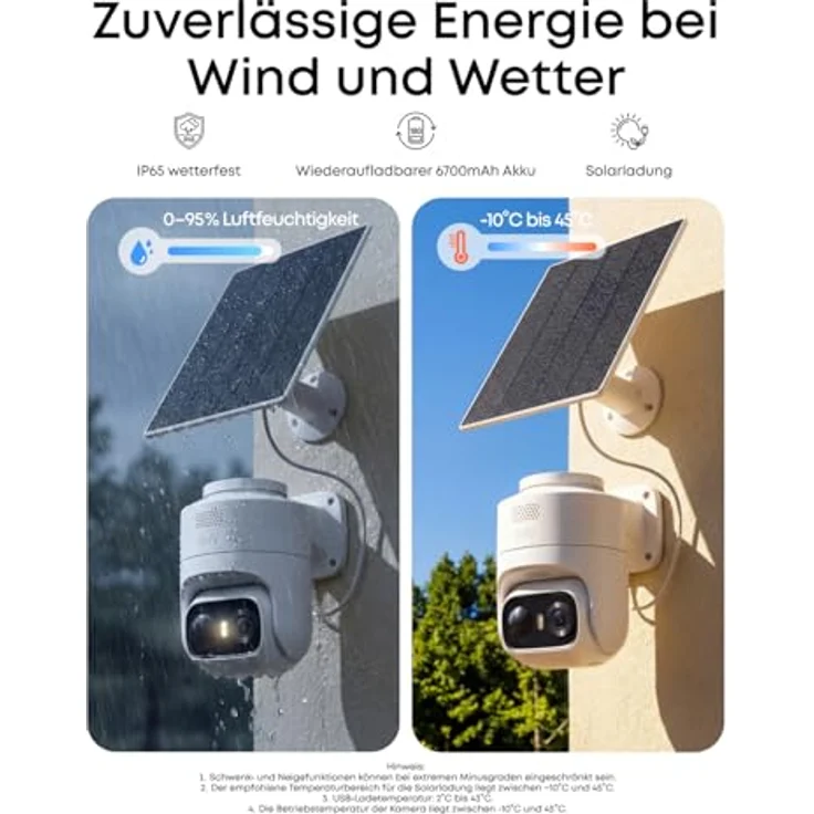 Anker eufy Überwachungskamera C37, kabellose 2K Outdoor-Kamera mit 360° KI-Tracking, 2er Set – Bild 9
