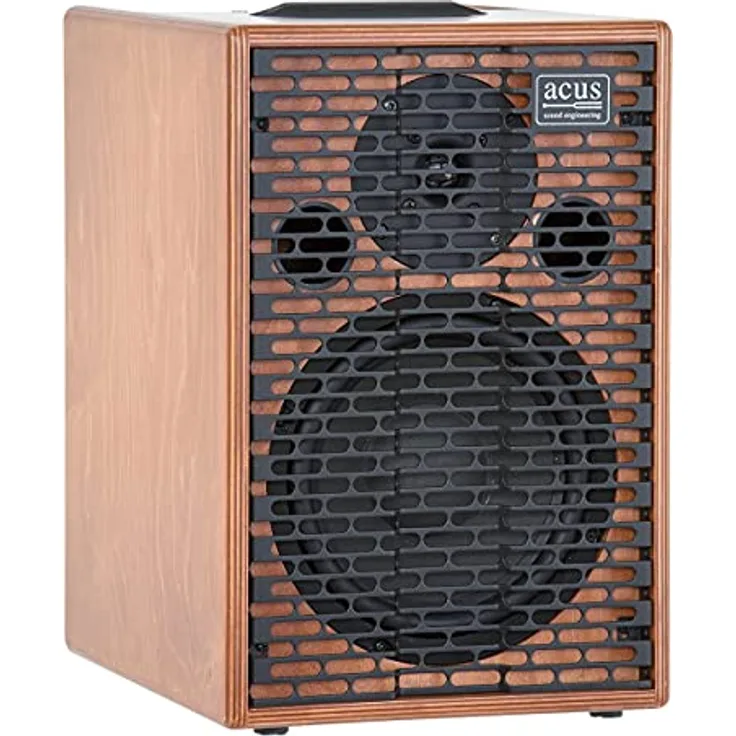 Acus Sound Engineering One for Street 8 Wood, PA Lautsprecher mit 8"-Lautsprecher, Bluetooth, batteriebetrieben, Braun