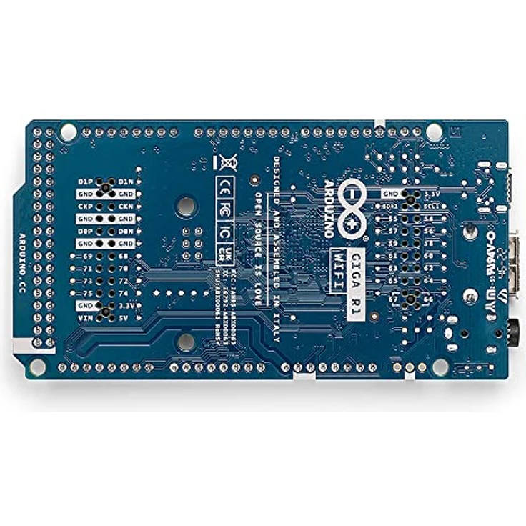 Arduino ARD MKR GIGA R1W, Einplatinencomputer mit STM32H747XI Dual-Core-Mikrocontroller, WiFi und Bluetooth, erweiterte Anschlüsse – Bild 4