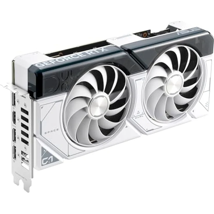 ASUS Dual GeForce RTX 4070 SUPER White OC Edition 12GB GDDR6X Gaming Grafikkarte (Nvidia GeForce RTX4070 DLSS 3, PCIe 4.0, 1x HDMI 2.1a, 3x DisplayPort 1.4a, DUAL-RTX4070S-O12G-WHITE, weiß) – Bild 3