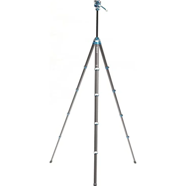 Benro CyanBird Aluminium-Stativ mit 5 Abschnitten und FS20PRO, leicht und kompakt, blau - Preisvergleich – Bild 3