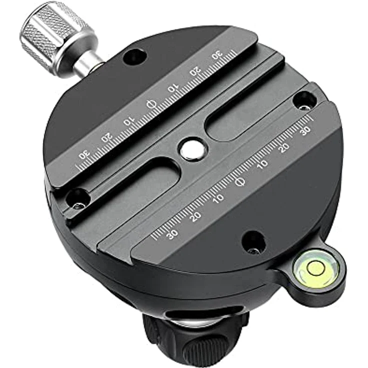 LEOFOTO YB-100MK, Nivelliereinrichtung 100mm mit Gewinde & Arca-Swiss Aufnahme, inkl. Wasserwaage und Anti-Dreh-Setschrauben, Metall - luftfahrt-aluminiumlegierung – Bild 3