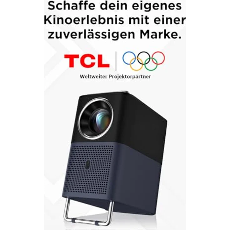 TCL A1s MTV-Projektor, 600 ISO-Lumen, 1080P tragbarer Beamer mit WLAN, Bluetooth, lizenzierter Netflix-Unterstützung und 30.000 Stunden Lebensdauer – Bild 2
