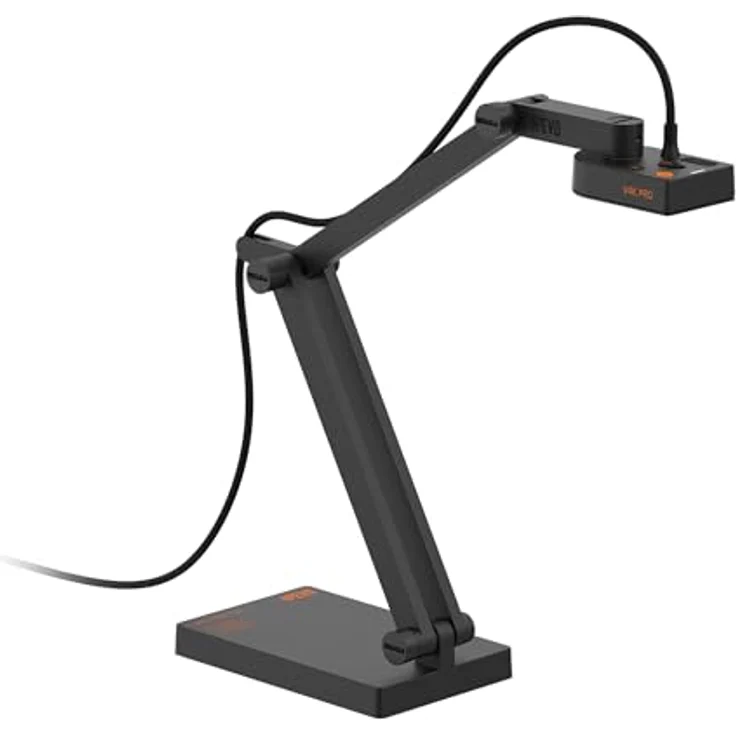 IPEVO V4K PRO 120 Ultra HD USB Visualiser, 4K UHD Dokumentenscanner mit 120°-Blickfeld und Autofokus – Bild 1