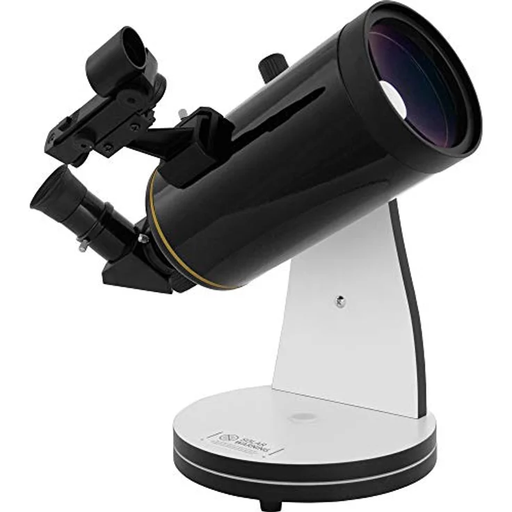 Omegon Dobson Teleskop MightyMak 90, kompaktes Komplett-Set mit vergüteter Frontlinse und GP-Prismenschiene – Bild 1