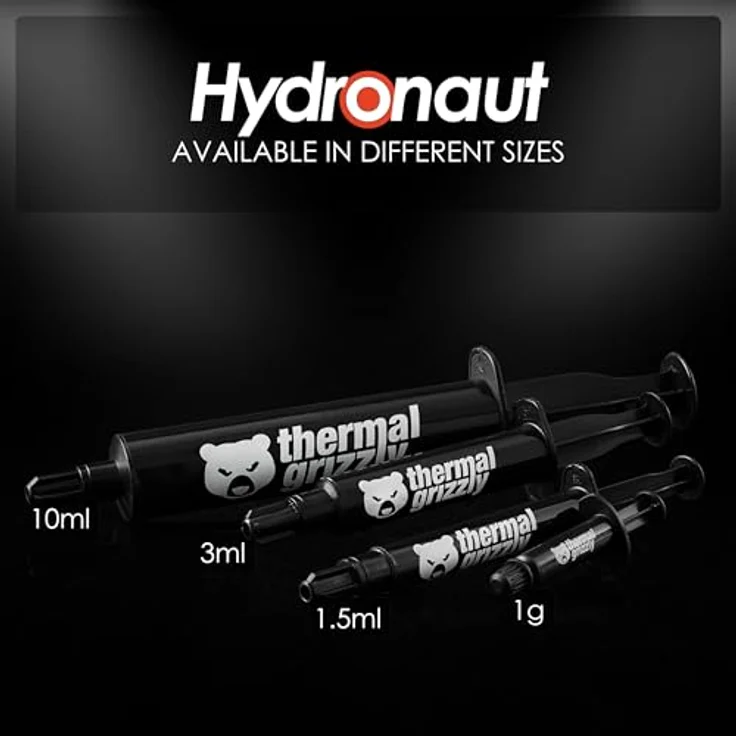 Thermal Grizzly Hydronaut 1 g / 0,27 ml Wärmeleitpasten und -Pads, grau – Bild 5