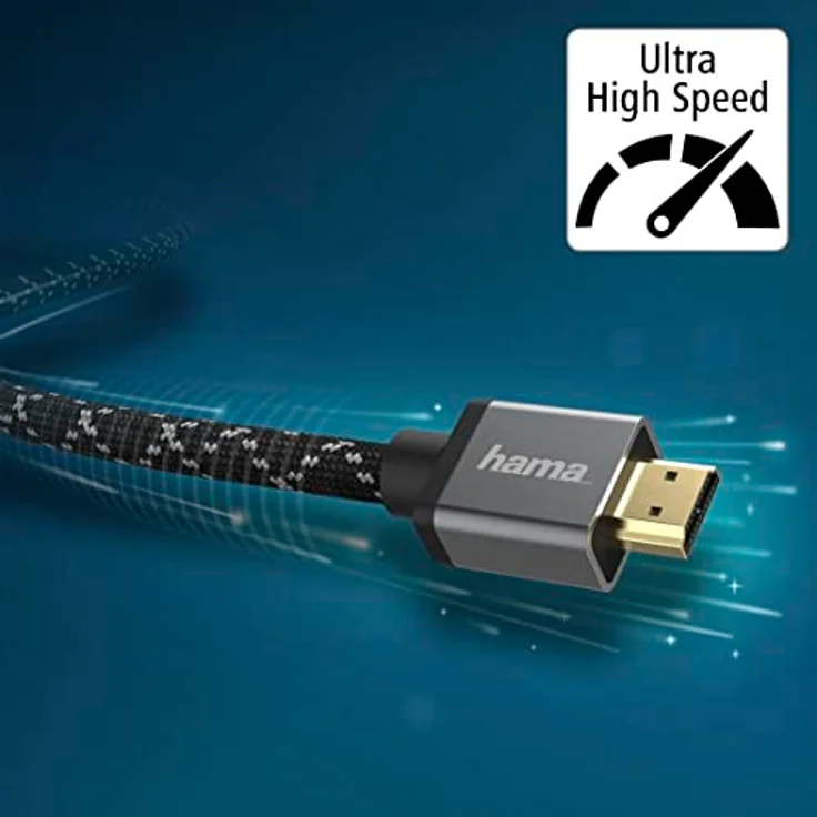 Hama - 205238 Ultra High Speed HDMI-Kabel, Stecker-Stecker, 8K, Metall, 1,0 m – Bild 5