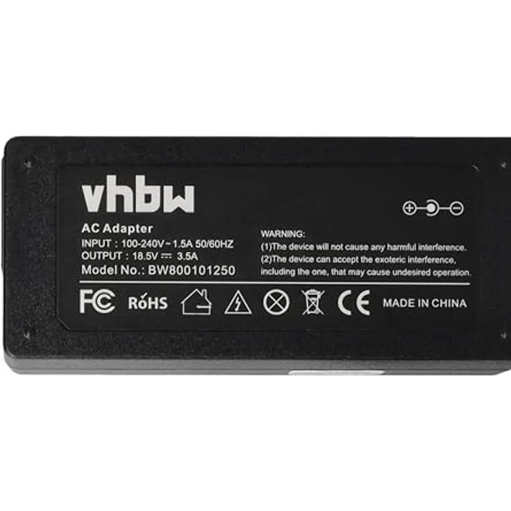 vhbw 1x Netzteil kompatibel mit HP Compaq 635 Notebook, AC/DC Adapter mit 18,5 V und 3,5 A, schwarz – Bild 5