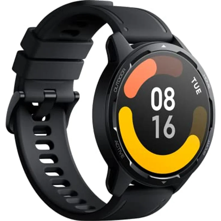Xiaomi Watch S1 Active Smartwatch, 1,43" AMOLED HD, 117 Trainingsmodi, SpO2 & Herzfrequenzüberwachung, Bluetooth, NFC, GPS, 5 ATM, bis zu 12 Tage Akku, Alexa, Schwarz – Bild 2