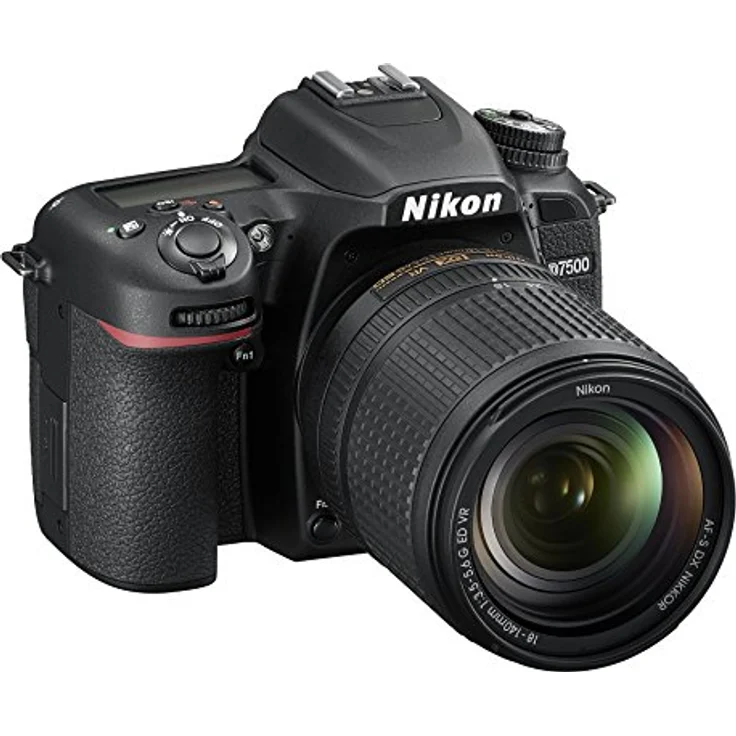 Nikon D7500, Digitale Spiegelreflexkamera mit AF-S DX Nikkor 18-140 mm Objektiv, 20,9 Megapixel, WLAN, Bluetooth, Schwarz, SD 8 GB 300 x Premium – Bild 1