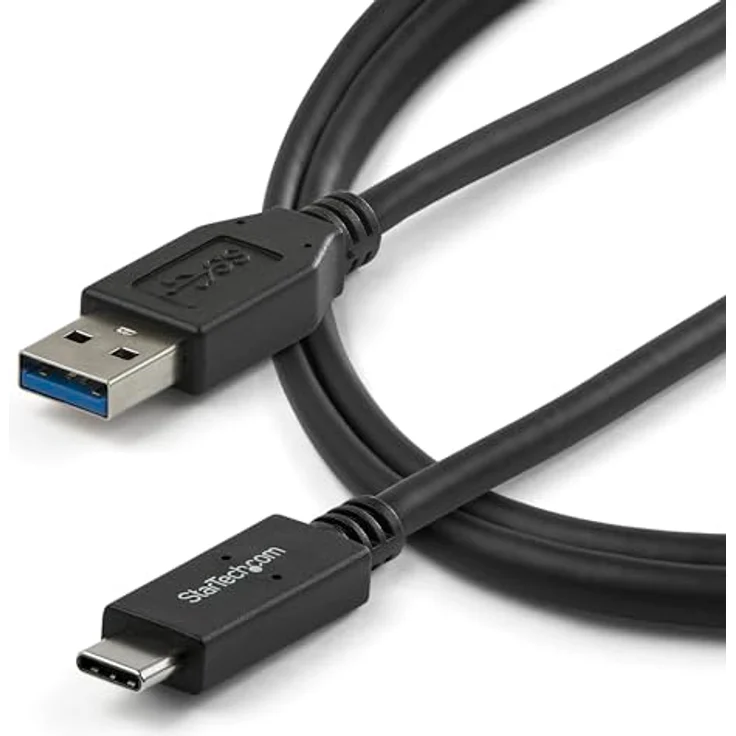 StarTech.com USB 3,1 USB-C to USB Cable - USB-Kabel - 9-polig USB Typ A (M) - 24-Pin-USB Typ C (M) - 1,0m (USB 3,1) - Schwarz - für Apple iMac (USB31AC1M) – Bild 5