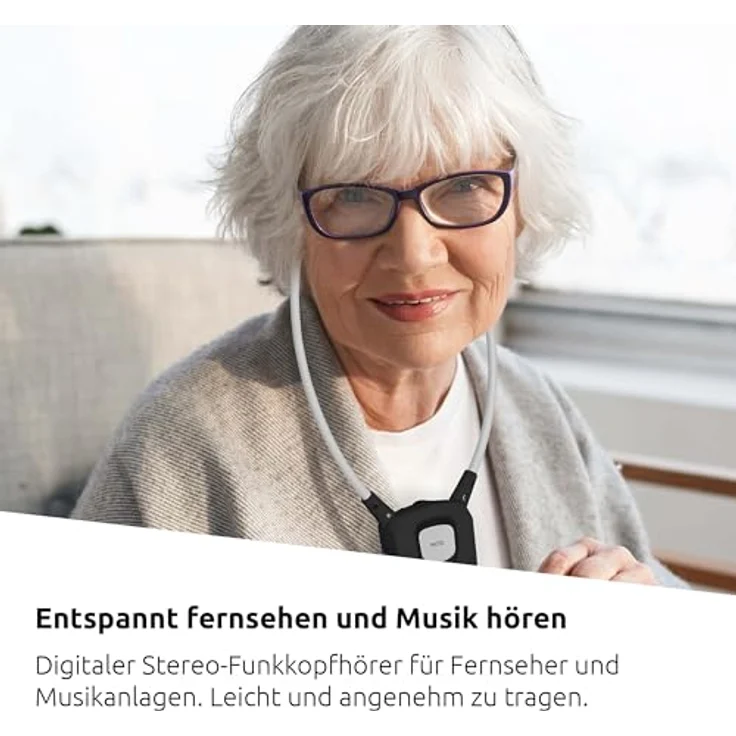 TechniSat STEREOMAN ISI 3 - kabelloser Stereo-Funkkopfhörer für Fernseher und Musikanlagen mit Dockingstation, schwarz – Bild 2