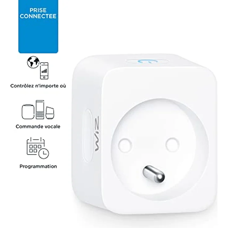 WiZ Smart Plug, Smarte Steckdose mit Smartphone- und Sprachsteuerung, Zeitplanung, Frankreich-Version – Bild 5