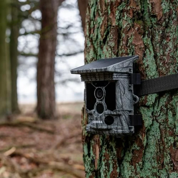 Caruba Wildlife Kamera Waschbär Solar 4K, 4K Wildcamera mit 46 MP Fotos, WiFi und Bluetooth, wetterfest – Bild 3
