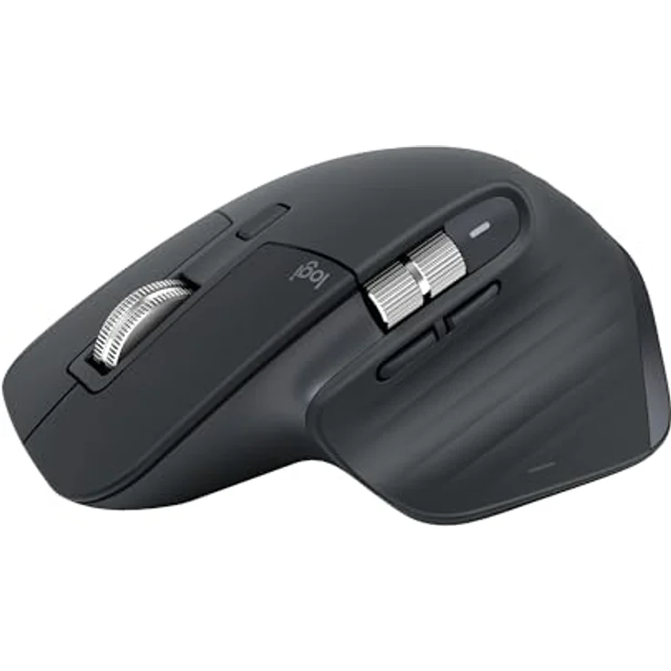 Logitech MX Master 3S, kabellose Hochleistungs-Maus mit 8K DPI, ultraschnelles Scrollen, ergonomisches Design, leise Klicks, Bluetooth - Graphit