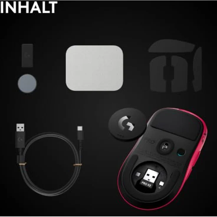 LOGITECH G PRO X3 SUPERSTRIKE Gaming-Maus, Pink Eclipse, kabellos, HERO 2 Sensor, 135 Stunden Akkulaufzeit – Bild 11