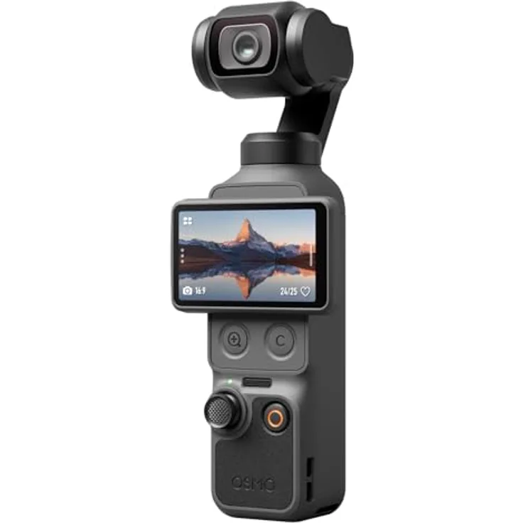DJI Osmo Pocket 4 Standard Combo, Pocket-Gimbal-Vlog-Kamera mit 1″ CMOS, 4K/240fps, 3-Achsen-Stabilisierung, 2× verlustfreier Zoom, 107 GB Speicher