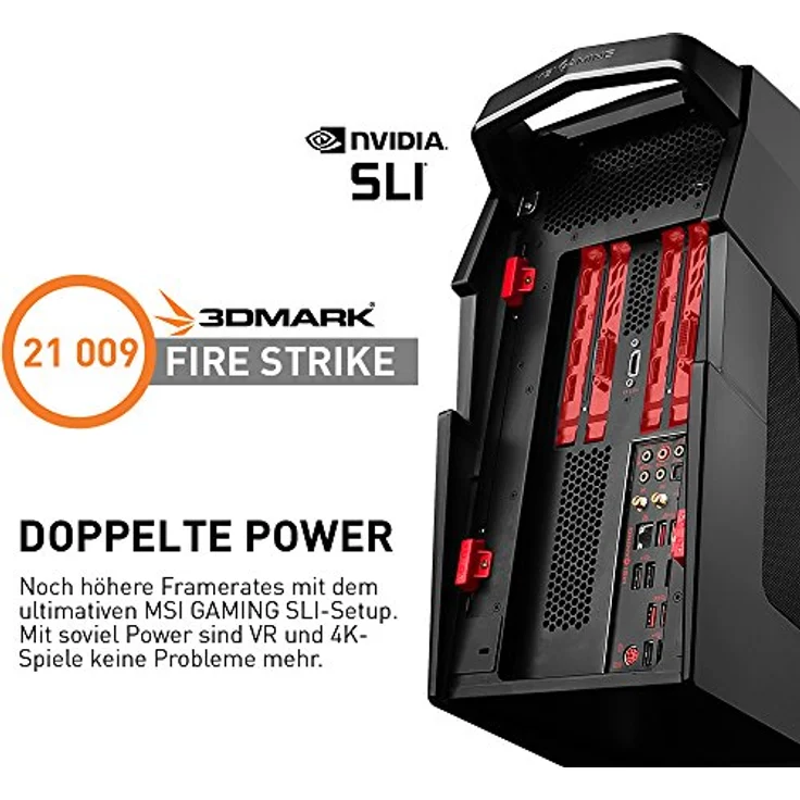 MSI Aegis Ti3 VR7RF-043DE Gaming-PC inkl. MSI Gaming Pack (Intel Core i7-7700K, MSI nVidia GeForce GTX1080Ti Gaming 11GB, 2x512GB PCIe SSD, 4x16 GB DDR4, Windows 10 Home) schwarz, High End, Wassergekühlt – Bild 5