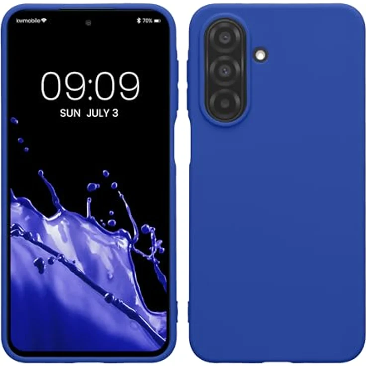 kwmobile Hülle für Samsung Galaxy A27 5G TPU Case - Flexible, rutschfeste Schutzhülle in Baltik Blau, unterstützt kabelloses Laden – Bild 1