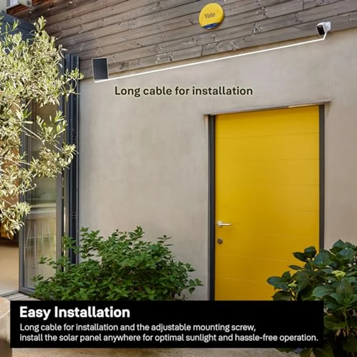 Yale Solar Ladegerät für Outdoor-Kamera, einfache Installation und 3W Leistung – Bild 3