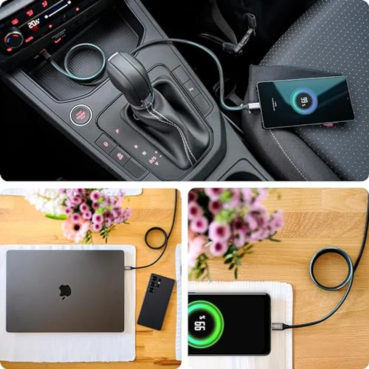 ANSMANN Magnetisches Lightning Ladekabel, USB-C auf Lightning, 27W, kompakt faltbar – Bild 6